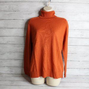 Victor Alfaro Women's Pullover Turtleneck Sweater Size M 100% Merino Wool